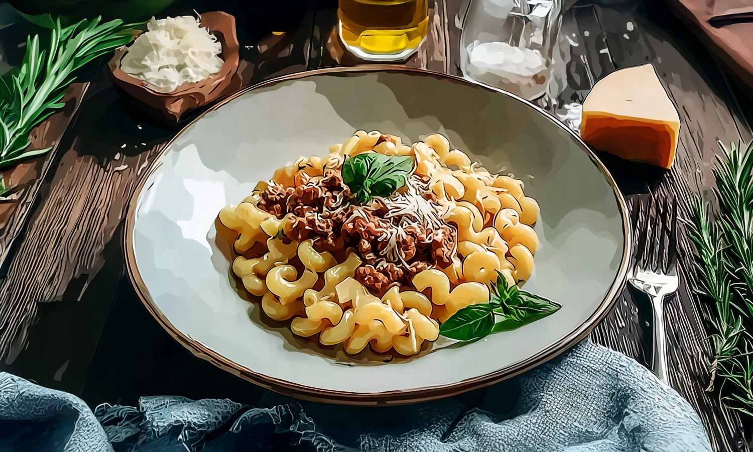 Hörnli und Ghacktes