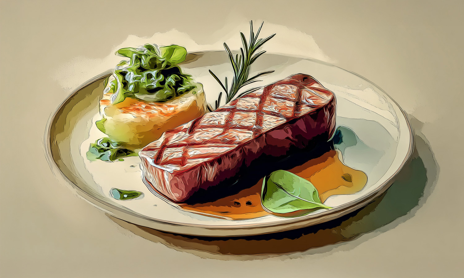 Lammrückenfilet mit Kartoffel-Lauch-Gratin